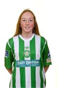 23 February 2020; Aofie Mohan during a Bray Wanderers U17 Women's Squad Portrait session at the Carlisle Grounds in Bray, Co. Wicklow. Photo by Harry Murphy/Sportsfile