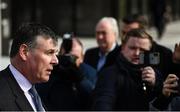 26 February 2020; IRFU Chief Executive Philip Browne following a meeting with Minister for Health Simon Harris at the Department of Health in Dublin. Photo by Stephen McCarthy/Sportsfile