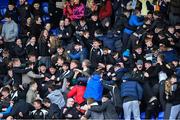 26 February 2020; Newbridge College supporters during the Bank of Ireland Leinster Schools Junior Cup Second Round match between St Michael’s College and Newbridge College at Energia Park in Dublin. Photo by Piaras Ó Mídheach/Sportsfile