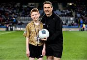 22 February 2020; Young referee Joe Hennelly with referee Maurice Deegan ahead of the Allianz Football League Division 1 Round 4 match between Dublin and Donegal at Croke Park in Dublin. Photo by Sam Barnes/Sportsfile