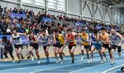 1 March 2020; A general view of the start of the Senior Men's 3000m event during Day Two of the Irish Life Health National Senior Indoor Athletics Championships at the National Indoor Arena in Abbotstown in Dublin. Photo by Sam Barnes/Sportsfile