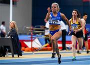 1 March 2020; Molly Scott of St Laurence O'Toole AC, Carlow, competing in the Senior Women's 60m event during Day Two of the Irish Life Health National Senior Indoor Athletics Championships at the National Indoor Arena in Abbotstown in Dublin. Photo by Sam Barnes/Sportsfile