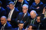 3 March 2020; Republic of Ireland manager Mick McCarthy during the 2020/21 UEFA Nations League Draw at Beurs van Berlage Conference Centre in Amsterdam, Netherlands. Photo by UEFA via Sportsfile