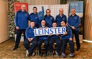 3 March 2020; Special Olympics Team Leinster set their sights on Northern Ireland. Pictured is the Naas Special Olympics Club, Kildare, Darragh Murphy, Josh Healy, Mark Mahony, Michael Dinneny, Lukasz Cisowski, Paul McGuinness, head coach Peter MErrins and chaperones Noel Dinney and Dennis Logan at the launch at the Keadeen Hotel in Newbridge, Kildare. Photo by Harry Murphy/Sportsfile