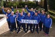 3 March 2020; Special Olympics Team Leinster set their sights on Northern Ireland. Pictured are coaches Gerry Flynn, Peter Merrins, Ken Kavanagh, Eamonn Quirke, Paddy Slattery, Maria O'Reilly, Noel Dinneny, Joanna McArdle, Christopher Butlet, David Reilly and Deninis Logan at the launch at the Keadeen Hotel in Newbridge, Kildare. Photo by Harry Murphy/Sportsfile