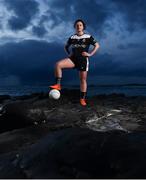 4 March 2020; In attendance at the launch of the AbbVie-sponsored Sligo senior ladies’ football team 2020 jersey is Ciara Gorman at Rosses Point, Co Sligo. Sligo Ladies Gaelic Football Association (LGFA) and Sligo-based biopharmaceutical company AbbVie announced a three-year sponsorship late last month. The arrangement will see the AbbVie logo appear on the senior ladies’ football team jerseys until the end of the 2022. The new 2020 season Sligo LGFA jersey will see its first official outing at the team’s Division 3 Round 5 fixture against Longford on March 8th. The partnership provides the Sligo LGFA with much needed funding to help develop and grow the ladies game throughout the county. AbbVie also sponsors the Sligo men’s county GAA Senior, U-21 and Junior football team jerseys. This new sporting partnership further underscores the company’s support of local communities and sports organisations, whilst demonstrating a firm commitment to equality, diversity and inclusion (ED&I) practices, both inside and outside of the organisation. AbbVie’s new partnership with the Sligo LGFA also means that it is now the only multinational pharmaceutical company in Ireland to support an inter-county team in either code regardless of gender.  Photo by David Fitzgerald/Sportsfile