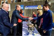 5 March 2020; Uachtarán Chumann Lúthchleas Gael John Horan, left, with, Prince William, Duke of Cambridge, Catherine, Duchess of Cambridge meet with, from left, Galway camogie player Tara Kenny, former Dublin Gaelic footballer Bernard Brogan, Galway camogie player Sarah Dervan and Seamus Callanan of Tipperary, at Salthill Knocknacarra GAA Club in Galway a during day three of their visit to Ireland. Photo by Sam Barnes/Sportsfile