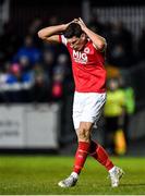 6 March 2020; Martin Rennie of St Patrick's Athletic reacts during the SSE Airtricity League Premier Division match between St Patrick's Athletic and Cork City at Richmond Park in Dublin. Photo by Seb Daly/Sportsfile