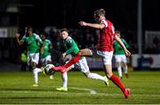 6 March 2020; Billy King of St Patrick's Athletic on his way to scoring his side's first goal during the SSE Airtricity League Premier Division match between St Patrick's Athletic and Cork City at Richmond Park in Dublin. Photo by Seb Daly/Sportsfile