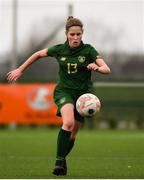 7 March 2020; Tara O’Hanlon of Republic of Ireland during the Women's Under-15s John Read Trophy match between Republic of Ireland and England at FAI National Training Centre in Dublin. Photo by Sam Barnes/Sportsfile