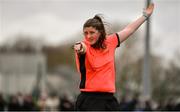 7 March 2020; Referee Katie Hall during the Women's Under-15s John Read Trophy match between Republic of Ireland and England at FAI National Training Centre in Dublin. Photo by Sam Barnes/Sportsfile