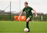 7 March 2020; Tara O’Hanlon of Republic of Ireland during the Women's Under-15s John Read Trophy match between Republic of Ireland and England at FAI National Training Centre in Dublin. Photo by Sam Barnes/Sportsfile