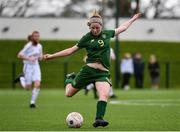 7 March 2020; Katie Law of Republic of Ireland during the Women's Under-15s John Read Trophy match between Republic of Ireland and England at FAI National Training Centre in Dublin. Photo by Sam Barnes/Sportsfile