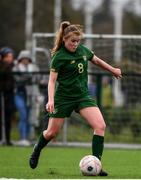 7 March 2020; Orlaith O’Mahony of Republic of Ireland during the Women's Under-15s John Read Trophy match between Republic of Ireland and England at FAI National Training Centre in Dublin. Photo by Sam Barnes/Sportsfile