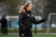 7 March 2020; Republic of Ireland coach Emma Mullin ahead of the Women's Under-15s John Read Trophy match between Republic of Ireland and England at FAI National Training Centre in Dublin. Photo by Sam Barnes/Sportsfile