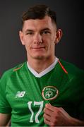 22 March 2019; Trevor Clarke during Republic of Ireland U21 Squad Portraits at Johnstown House Hotel in Enfield, Co. Meath. Photo by Sam Barnes/Sportsfile