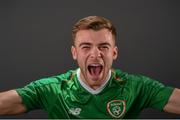 22 March 2019; Aaron Drinan during Republic of Ireland U21 Squad Portraits at Johnstown House Hotel in Enfield, Co. Meath. Photo by Sam Barnes/Sportsfile