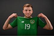 22 March 2019; Aaron Drinan during Republic of Ireland U21 Squad Portraits at Johnstown House Hotel in Enfield, Co. Meath. Photo by Sam Barnes/Sportsfile