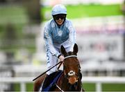 10 March 2020; Honeysuckle, with Rachael Blackmore up, celebrates after winning the Close Brothers Mares´ Hurdle on Day One of the Cheltenham Racing Festival at Prestbury Park in Cheltenham, England. Photo by Harry Murphy/Sportsfile