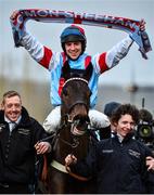 12 March 2020; Jockey Gavin Sheehan on Simply The Betts after winning the Brown Advisory & Merriebelle Stable Plate Handicap Chase on Day Three of the Cheltenham Racing Festival at Prestbury Park in Cheltenham, England. Photo by David Fitzgerald/Sportsfile