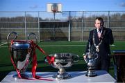 6 March 2020; Tom Brabazon, Lord Mayor of Dublin, speaking during the opening of the new Darndale FC all-weather pitch at Darndale Park in Dublin. Photo by Stephen McCarthy/Sportsfile
