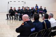 6 March 2020; Members of An Garda Síochána, Coolock, during a FAI Futsal Introductory Course certificate presentation, at Darndale Belcamp Recreation Centre in Dublin. Photo by Stephen McCarthy/Sportsfile