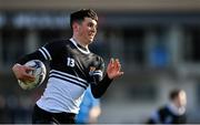 26 February 2020; Harry Farrell of Newbridge College during the Bank of Ireland Leinster Schools Junior Cup Second Round match between St Michael’s College and Newbridge College at Energia Park in Dublin. Photo by Piaras Ó Mídheach/Sportsfile