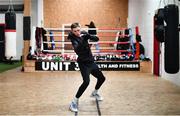 24 April 2020; Irish champion boxer Gary Cully during a training session at Unit 3 Health and Fitness gym in Naas, Kildare. Photo by David Fitzgerald/Sportsfile