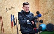 24 April 2020; Irish champion boxer Gary Cully during a training session at Unit 3 Health and Fitness gym in Naas, Kildare. Photo by David Fitzgerald/Sportsfile