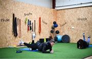 24 April 2020; Irish champion boxer Gary Cully during a training session alongside girlfriend Danielle at Unit 3 Health and Fitness gym in Naas, Kildare. Photo by David Fitzgerald/Sportsfile