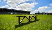 10 May 2020; An empty bench, usually reserved for team photographs, sits in the middle of Chadwicks Wexford Park on the afternoon of the Leinster GAA Football Senior Championship Round 1 match between Wexford and Wicklow at Chadwicks Wexford Park in Wexford. This weekend, May 9 and 10, was due to be the first weekend of games in Ireland of the GAA All-Ireland Senior Championship, beginning with provincial matches, which have been postponed following directives from the Irish Government and the Department of Health in an effort to contain the spread of the Coronavirus (COVID-19). The GAA have stated that no inter-county games will take place before October 2020. Photo by Seb Daly/Sportsfile