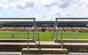 9 May 2020; A general view of Bord na Mona O’Connor Park on the afternoon of the Leinster GAA Football Senior Championship Round 1 match between Carlow and Offaly at Bord na Mona O’Connor Park in Tullamore, Offaly. This weekend, May 9 and 10, was due to be the first weekend of games in Ireland of the GAA All-Ireland Senior Championship, beginning with provincial matches, which have been postponed following directives from the Irish Government and the Department of Health in an effort to contain the spread of the Coronavirus (COVID-19). The GAA have stated that no inter-county games will take place before October 2020. Photo by Sam Barnes/Sportsfile