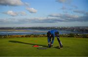 12 May 2020; Golf Course Superintendent of Howth Golf Club Ger Morgan works on the 9th green at Howth Golf Club in Dublin as it prepares to re-open as one of the first sports allowed to resume having followed previous directives from the Irish Government on suspending all golfing activity in an effort to contain the spread of the Coronavirus (COVID-19). Golf clubs in the Republic of Ireland can resume activity from May 18th under the Irish government’s Roadmap for Reopening of Society and Business once they follow the protocol jointly published by the GUI and ILGU. The protocol sets out safe measures for golf to return in a phased manner. Photo by Brendan Moran/Sportsfile