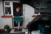 17 June 2020; Brendan Harkin, a member of St. Canice’s GAA Club in Dungiven, Derry, prepare hot dinners which are delivered to members of the local community as GAA clubs nationwide help out their local communities during restrictions imposed by the Irish and British Governments in an effort to contain the spread of the Coronavirus (COVID-19) pandemic. GAA facilities reopened on Monday June 8 for the first time since March 25 with club matches provisionally due to start on July 31 and intercounty matches due to to take place no sooner that October 17. Photo by Stephen McCarthy/Sportsfile