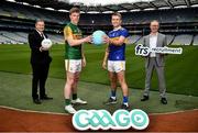 15 July 2020; In attendance, from left are, Commercial Director of the GAA and Croke Park Stadium Director Peter McKenna, Kerry footballer Tommy Walsh, Tipperary hurler John McGrath and General Manager of FRS Recruitment Colin Donnery as FRS Recruitment announce GAAGO Sponsorship at Croke Park in Dublin. Photo by David Fitzgerald/Sportsfile