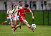 17 July 2020; William Quaile of Tinahely during the Wicklow County Senior Football Championship Round 1 match between Tinahely and Kiltegan at Baltinglass GAA Club in Baltinglass, Wicklow. Competitive GAA matches have been approved to return following the guidelines of Phase 3 of the Irish Government’s Roadmap for Reopening of Society and Business and protocols set down by the GAA governing authorities. With games having been suspended since March, competitive games can take place with updated protocols including a limit of 200 individuals at any one outdoor event, including players, officials and a limited number of spectators, with social distancing, hand sanitisation and face masks being worn by those in attendance among other measures in an effort to contain the spread of the Coronavirus (COVID-19) pandemic. Photo by Matt Browne/Sportsfile