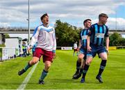 18 July 2020; Jack Rogers of Spartak Dynamo FC reacts during the Leinster Senior League Division 3A match between St. Mochta's FC and Spartak Dynamo FC at Porterstown Park in Dublin. Photo by Ramsey Cardy/Sportsfile