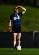 18 July 2020; Rob Hennelly of Breaffy prepares to take a free kick during the Michael Walsh Secondary Senior Football League match between Breaffy and Garrymore at Breaffy GAA Club in Mayo. Competitive GAA matches have been approved to return following the guidelines of Phase 3 of the Irish Government’s Roadmap for Reopening of Society and Business and protocols set down by the GAA governing authorities. With games having been suspended since March, competitive games can take place with updated protocols including a limit of 200 individuals at any one outdoor event, including players, officials and a limited number of spectators, with social distancing, hand sanitisation and face masks being worn by those in attendance among other measures in an effort to contain the spread of the Coronavirus (COVID-19) pandemic. Photo by Stephen McCarthy/Sportsfile