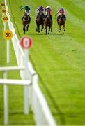 19 July 2020; A view of the field during the Airlie Stud Stakes at The Curragh Racecourse in Kildare. Racing remains behind closed doors to the public under guidelines of the Irish Government in an effort to contain the spread of the Coronavirus (COVID-19) pandemic. Photo by Seb Daly/Sportsfile