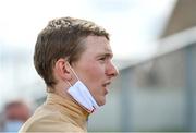 19 July 2020; Jockey Colin Keane after riding A'ali to victory in the Holden Plant Rentals Sapphire Stakes at The Curragh Racecourse in Kildare. Racing remains behind closed doors to the public under guidelines of the Irish Government in an effort to contain the spread of the Coronavirus (COVID-19) pandemic. Photo by Seb Daly/Sportsfile