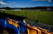 19 July 2020; A general view of action during the Wicklow County Senior Football Championship Round 1 match between Rathnew and Bray at Joule Park in Aughrim, Wicklow. Competitive GAA matches have been approved to return following the guidelines of Phase 3 of the Irish Government’s Roadmap for Reopening of Society and Business and protocols set down by the GAA governing authorities. With games having been suspended since March, competitive games can take place with updated protocols including a limit of 200 individuals at any one outdoor event, including players, officials and a limited number of spectators, with social distancing, hand sanitisation and face masks being worn by those in attendance among other measures in an effort to contain the spread of the Coronavirus (COVID-19) pandemic. Photo by David Fitzgerald/Sportsfile