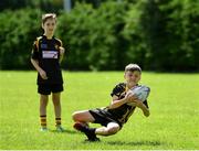 20 July 2020; Daithí McGovern, age 11, from Dunboyne, Meath, in action during the Bank of Ireland Leinster Rugby Summer Camp at Westmanstown RFC in Clonsilla, Dublin. Photo by Seb Daly/Sportsfile