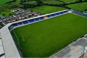 21 July 2020; An aerial view of Glennon Brothers Pearse Park in Longford. Photo by Ramsey Cardy/Sportsfile