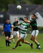 24 July 2020; Fiachra Lynch of Valley Rovers in action against Kieran Histon of Nemo Rangers during the Cork County Premier Senior Football Championship Group C Round 1 match between Valley Rovers and Nemo Rangers at Cloughduv GAA grounds in Cloughduv, Cork. GAA matches continue to take place in front of a limited number of people in an effort to contain the spread of the coronavirus (Covid-19) pandemic. Photo by David Fitzgerald/Sportsfile