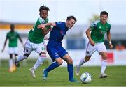 8 August 2020; Shane Griffin of Waterford in action against Uniss Kargbo of Cork City during the SSE Airtricity League Premier Division match between Waterford and Cork City at RSC in Waterford. Photo by Sam Barnes/Sportsfile