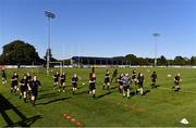 8 August 2020; The Wexford Youths team warm up ahead of the FAI Women's National League match between Wexford Youths and Bohemians at Ferrycarrig Park in Wexford. Photo by Sam Barnes/Sportsfile