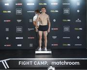 13 August 2020; Eric Donovan weighs in at Matchroom Fight Camp in Brentwood, Essex, England, ahead of his IBF Inter-Continental Super Feather Title clash with Zelfa Barrett on Friday Night. Photo by Mark Robinson / Matchroom Boxing via Sportsfile