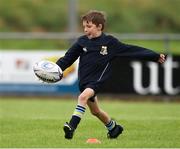 19 August 2020; Conor Lyons, age 6, in action during the Bank of Ireland Leinster Rugby Summer Camp at Navan in Meath. Photo by Matt Browne/Sportsfile