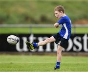 19 August 2020; Connor Greenan, age 8, in action during the Bank of Ireland Leinster Rugby Summer Camp at Navan in Meath. Photo by Matt Browne/Sportsfile