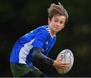 20 August 2020; JP Lynch, age 11, in action during the Bank of Ireland Leinster Rugby Summer Camp at Greystones in Wicklow. Photo by Matt Browne/Sportsfile